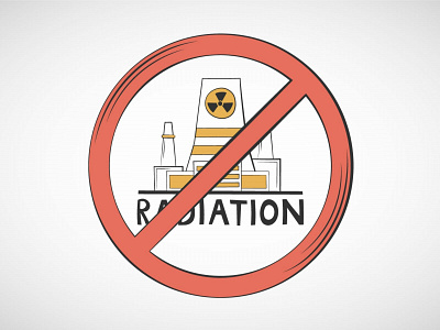 Free Illustration on the Prohibition of Radiation design ecology free freebie graphics green energy illustration illustrations illustrator radiation vector