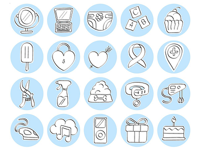 20 Instagram Highlight Icons free freebie freeicons graphics icons vector way of life