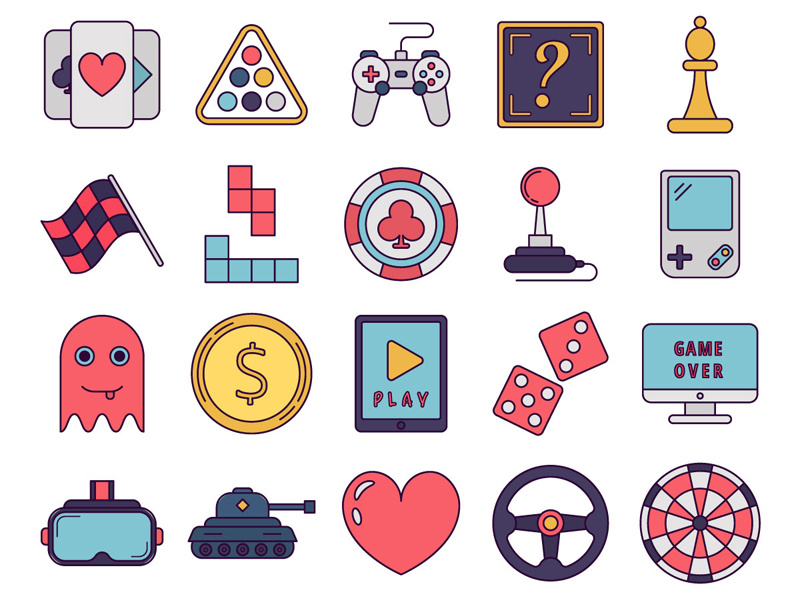 Game Vector Freebie Icon Set By Graphicsurf.com On Dribbble