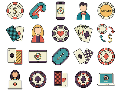 Poker Vector Free Icon Set design free freebie graphics icons poker typography vector