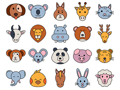 Animals Vector Freebie Icon Set animals design free freebie graphics icons typography vector