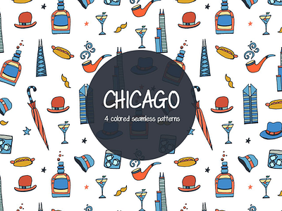 Chicago Vector Freebie Pattern chicago free freebie graphics illustration pattern usa vector