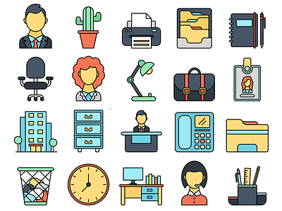 Office Vector Free Icon Set