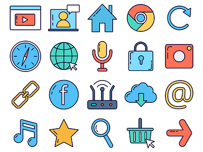 Internet Vector Freebie Icon Set