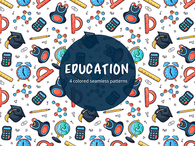 Education Vector Free Seamless Pattern education free freebie graphics pattern typography vector