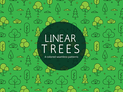 Linear Tree Vector Freebie Pattern