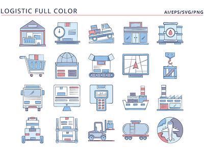 20 Free Logistics Icons AI, EPS, SVG, PNG Format free freebie graphics icons typography vector