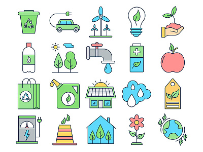 Ecology Vector Freebie Icon Set ecology free freebie graphics icons typography vector