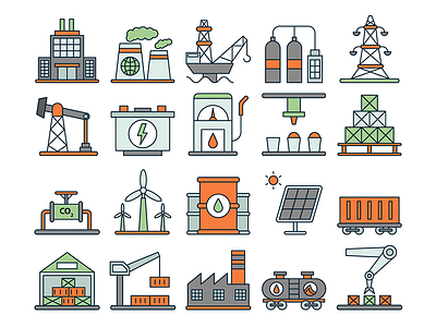 Industry Vector Freebie Icon Set