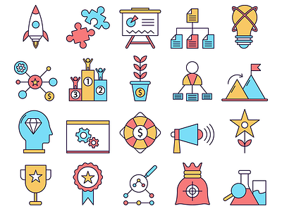 Startup Vector Freebie Icon Set