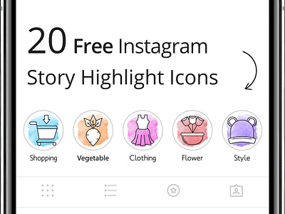 20 Freebie Instagram Highlight Icons free freebie graphics icons instagram instagram highlight icons vector