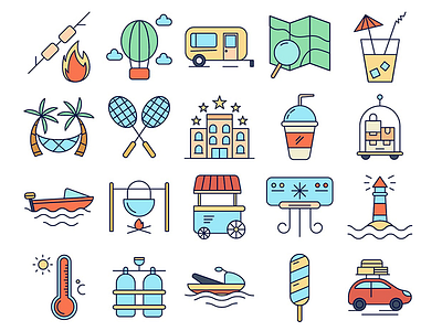 Hello Summer Vector Free Icons