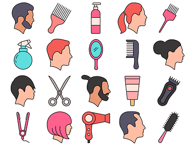 Hairdresser Vector Free Icons