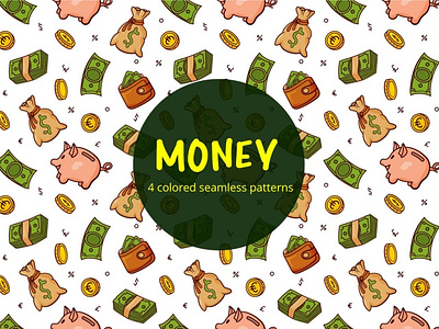 Money Vector Free Seamless Pattern