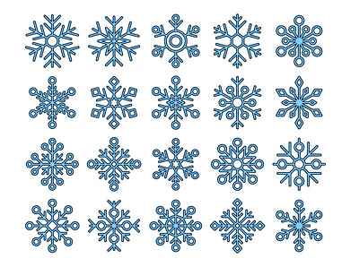 Snowflakes Vector Free Icons free freebie graphics icons typography vector