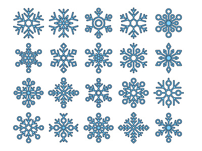 Snowflakes Vector Free Icons