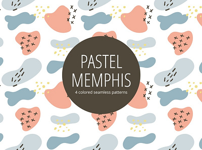 Pastel Memphis Free Seamless Pattern free freebie graphics pattern typography vector