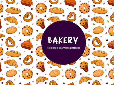 Bakery Vector Free Seamless Pattern