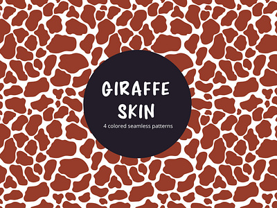 Giraffe Skin Vector Free Seamless Pattern