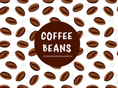 Coffee Beans Vector Free Seamless Pattern coffee free freebie graphics pattern typography vector