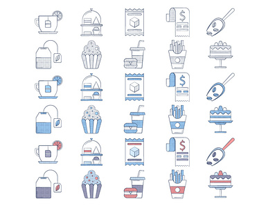 10 Free Cafe Icon cafe free freebie graphics icons typography vector