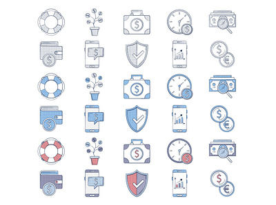 10 Free Finance Icon finance free freebie graphics icons typography vector