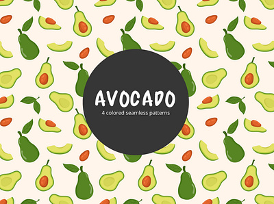 Avocado Vector Free Seamless Pattern avocado free freebie graphics pattern typography vector