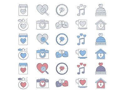 10 Free Valentine’s Day Icon free freebie graphics icons illustration valentine day valentines day vector