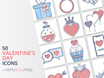 50 Valentine’s Day icons