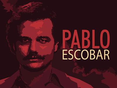 Pablo bablo escobar illustration narcos vector