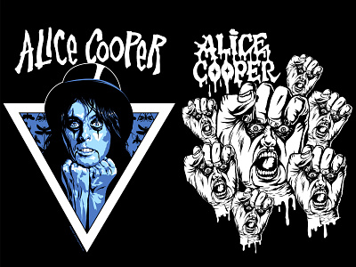 Alice Cooper Shirts design gothic hollywood horror illustration jack c. gregory metal rebel rebel rebel rebel hollywood rock screenprint