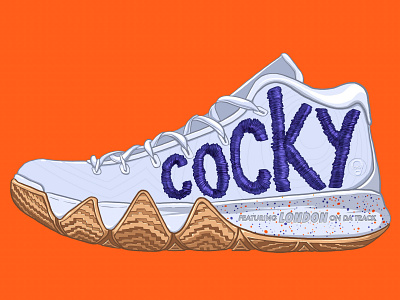 Cocky A$AP ROCKY GUCCI MANE 21 SAVAGE 21 savage 7 a$ap rocky cocky film gucci man illustration jack c. gregory kyrie irving poster rap record art record sleeve soundtrack uncle drew
