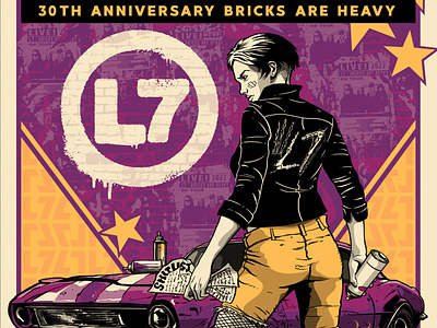 L7 Bricks Are Heavy Tour Poster