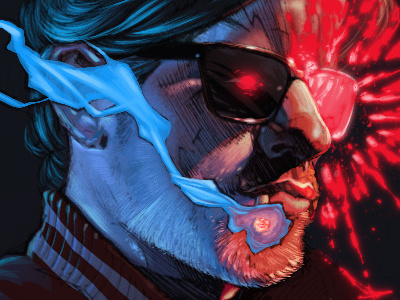 Kavinsky comics house music illustration jack c. gregory kavinsky smoking synthwave