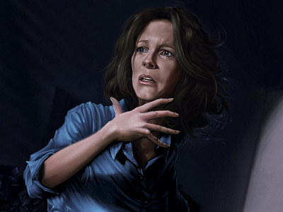 Laurie Strode Halloween halloween illustration jack c. gregory laurie strode michael myers poster print