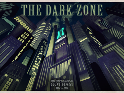 The Dark Zone - GOTHAM batman dc comics film fox gotham illustration jack c. gregory jack gregory joker television the dark zone
