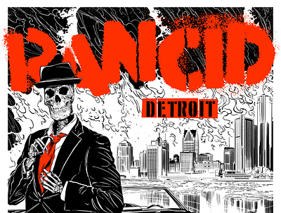 Rancid comics design detroit gigposter horror illustration jack c. gregory poster punk