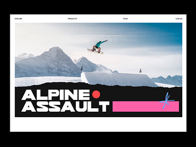 Website for a Snowboard Store 3d animation design ecommerce interaction motion snowboard store web webdesign