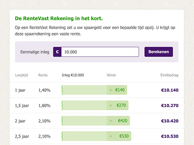 Savings Interest Calculator calculator data tool ui ux