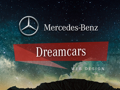 Mercedes Benz // Dreamcars automotive car graphic webdesign