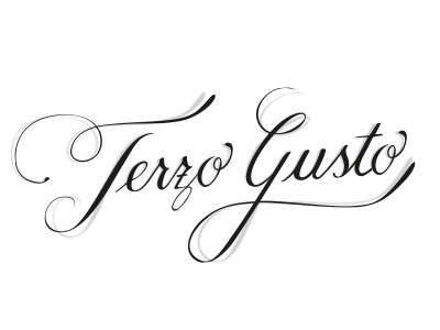 Terzo gusto calligraphy lettering type typography vector