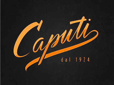 Caputi Calligraphy Logo brush pen calligraphy logo handwriting type