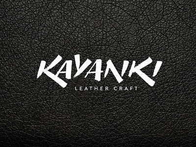 Kayanki Brand Logo calligraphy calligraphy logo design handmade handtype logotype kayanky leather lettering letters logo type