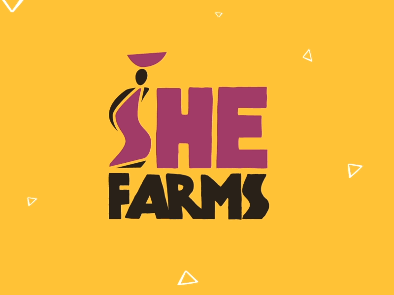 Shefarms Logo africa animation bike logo brand farms female gif logo animation she woman