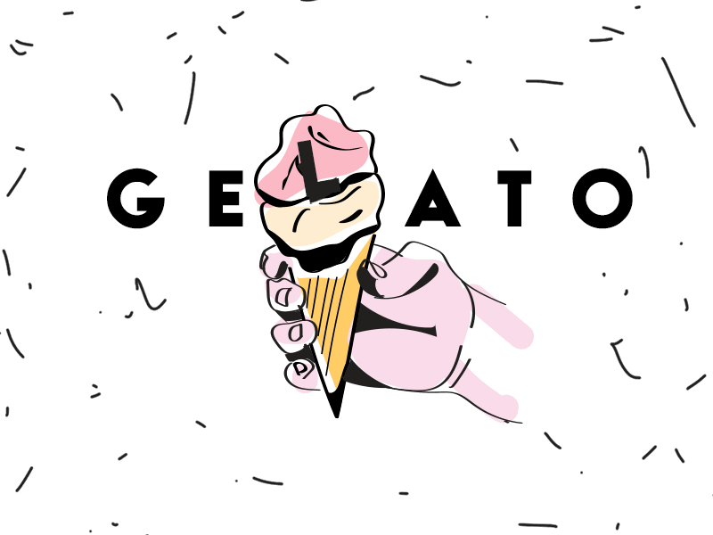 Gelato Animation 2d animation frame by frame gelato ice cream loop