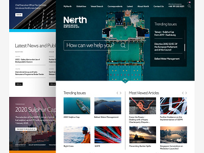 North corporate desktop insurance responsive ships ui ux white space