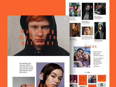 Models to Mission desktop modeling orange ui ux web white