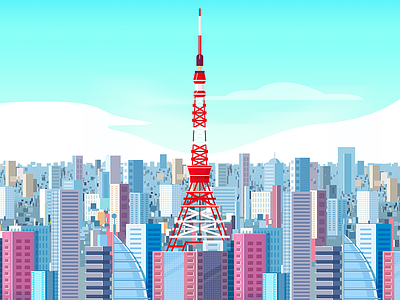 Tokyo Tower illustration tokyo tower tower