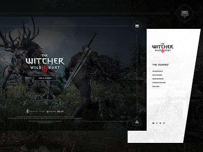 The Witcher 3 - Splash Screen & Navigation Menu