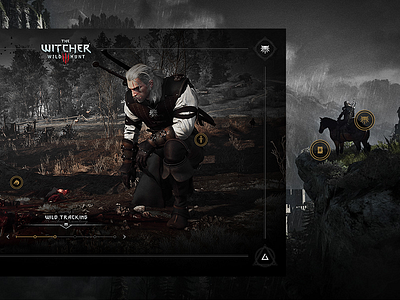 The Witcher 3 - Interactive Experience animation dark experience game gaming interactive microsite ux video game web witcher